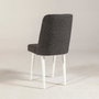 Hanah Home Sillón Vina Sandalye Antracita, Blanco